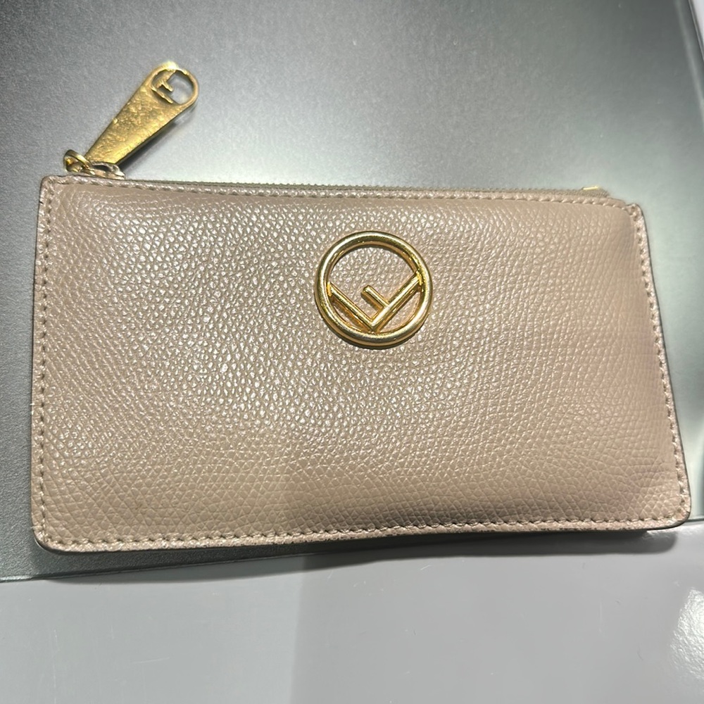 Authentic Fendi zippered card case/purse